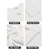 imageCOOFANDY Mens Crewneck Knit Sweater Slim Fit Lightweight Casual Twist Patterned Cable Knitted PulloverBwhite