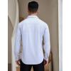 imageCOOFANDY Mens Dress Shirts Wrinkle Free Long Sleeve Button Down Shirts Formal Business ShirtBlue Middle Plaid