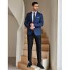 imageCOOFANDY Mens Dress Shirts Wrinkle Free Long Sleeve Button Down Shirts Formal Business ShirtBlue Middle Plaid