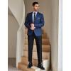 imageCOOFANDY Mens Dress Shirts Wrinkle Free Long Sleeve Button Down Shirts Formal Business ShirtBlue Small Plaid