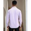 imageCOOFANDY Mens Dress Shirts Wrinkle Free Long Sleeve Button Down Shirts Formal Business ShirtPurple Middle Plaid