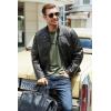 imageCOOFANDY Mens Henley TShirt Long Sleeve Casual Lightweight Pullover Shirts Soft Stretch Basic Tees Fall TopsArmy Green
