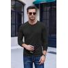 imageCOOFANDY Mens Henley TShirt Long Sleeve Casual Lightweight Pullover Shirts Soft Stretch Basic Tees Fall TopsBlack