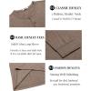 imageCOOFANDY Mens Henley TShirt Long Sleeve Casual Lightweight Pullover Shirts Soft Stretch Basic Tees Fall TopsBrown