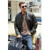 imageCOOFANDY Mens Henley TShirt Long Sleeve Casual Lightweight Pullover Shirts Soft Stretch Basic Tees Fall TopsBrown