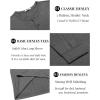 imageCOOFANDY Mens Henley TShirt Long Sleeve Casual Lightweight Pullover Shirts Soft Stretch Basic Tees Fall TopsDark Grey