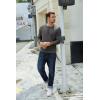 imageCOOFANDY Mens Henley TShirt Long Sleeve Casual Lightweight Pullover Shirts Soft Stretch Basic Tees Fall TopsDark Grey