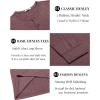 imageCOOFANDY Mens Henley TShirt Long Sleeve Casual Lightweight Pullover Shirts Soft Stretch Basic Tees Fall TopsDark Red