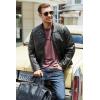 imageCOOFANDY Mens Henley TShirt Long Sleeve Casual Lightweight Pullover Shirts Soft Stretch Basic Tees Fall TopsDark Red