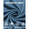 imageCOOFANDY Mens Henley TShirt Long Sleeve Casual Lightweight Pullover Shirts Soft Stretch Basic Tees Fall TopsDemin Blue