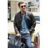 imageCOOFANDY Mens Henley TShirt Long Sleeve Casual Lightweight Pullover Shirts Soft Stretch Basic Tees Fall TopsDemin Blue