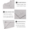 imageCOOFANDY Mens Henley TShirt Long Sleeve Casual Lightweight Pullover Shirts Soft Stretch Basic Tees Fall TopsLight Grey