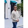 imageCOOFANDY Mens Henley TShirt Long Sleeve Casual Lightweight Pullover Shirts Soft Stretch Basic Tees Fall TopsLight Grey