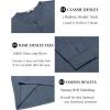 imageCOOFANDY Mens Henley TShirt Long Sleeve Casual Lightweight Pullover Shirts Soft Stretch Basic Tees Fall TopsNavy Blue