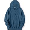 imageCOOFANDY Mens Hooded Sweatshirts Long Sleeve Casual Pullover Hoodie Waffle Knit Sweatshirt with PocketDenim Blue