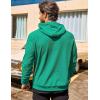 imageCOOFANDY Mens Hooded Sweatshirts Long Sleeve Casual Pullover Hoodie Waffle Knit Sweatshirt with PocketGreen