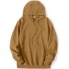 imageCOOFANDY Mens Hooded Sweatshirts Long Sleeve Casual Pullover Hoodie Waffle Knit Sweatshirt with PocketLight Brown