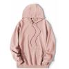 imageCOOFANDY Mens Hooded Sweatshirts Long Sleeve Casual Pullover Hoodie Waffle Knit Sweatshirt with PocketMisty Rose