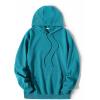 imageCOOFANDY Mens Hooded Sweatshirts Long Sleeve Casual Pullover Hoodie Waffle Knit Sweatshirt with PocketPeacock Blue