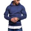imageCOOFANDY Mens Hoodie Sweatshirts Casual Drawstring Hoodies Fashion Hooded Collar Athletic Pullover with PocketBlue