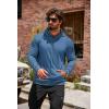 imageCOOFANDY Mens Hoodie Sweatshirts Casual Drawstring Hoodies Fashion Hooded Collar Athletic Pullover with PocketDark Blue