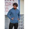 imageCOOFANDY Mens Hoodie Sweatshirts Casual Drawstring Hoodies Fashion Hooded Collar Athletic Pullover with PocketDark Blue