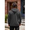 imageCOOFANDY Mens Hoodie Sweatshirts Casual Drawstring Hoodies Fashion Hooded Collar Athletic Pullover with PocketDark Gray