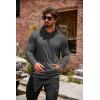 imageCOOFANDY Mens Hoodie Sweatshirts Casual Drawstring Hoodies Fashion Hooded Collar Athletic Pullover with PocketDark Gray