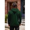 imageCOOFANDY Mens Hoodie Sweatshirts Casual Drawstring Hoodies Fashion Hooded Collar Athletic Pullover with PocketDark Green