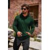 imageCOOFANDY Mens Hoodie Sweatshirts Casual Drawstring Hoodies Fashion Hooded Collar Athletic Pullover with PocketDark Green