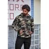 imageCOOFANDY Mens Hoodie Sweatshirts Casual Drawstring Hoodies Fashion Hooded Collar Athletic Pullover with PocketGreen Camo