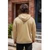 imageCOOFANDY Mens Hoodie Sweatshirts Casual Drawstring Hoodies Fashion Hooded Collar Athletic Pullover with PocketKhaki