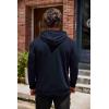 imageCOOFANDY Mens Hoodie Sweatshirts Casual Drawstring Hoodies Fashion Hooded Collar Athletic Pullover with PocketNavy Blue