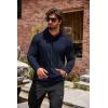 imageCOOFANDY Mens Hoodie Sweatshirts Casual Drawstring Hoodies Fashion Hooded Collar Athletic Pullover with PocketNavy Blue