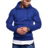 imageCOOFANDY Mens Hoodie Sweatshirts Casual Drawstring Hoodies Fashion Hooded Collar Athletic Pullover with PocketRoyal Blue