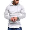 imageCOOFANDY Mens Hoodie Sweatshirts Casual Drawstring Hoodies Fashion Hooded Collar Athletic Pullover with PocketWhite