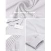 imageCOOFANDY Mens Hoodie Sweatshirts Casual Drawstring Hoodies Fashion Hooded Collar Athletic Pullover with PocketWhite