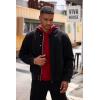 imageCOOFANDY Mens Hoodie Sweatshirts Casual Drawstring Hoodies Fashion Hooded Collar Athletic Pullover with PocketWine Red