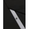 imageCOOFANDY Mens Long Sleeve Wrinkle Free Dress Shirts Inner Contrast Business Casual Button Down ShirtBlackwhite