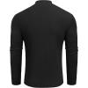 imageCOOFANDY Mens Mock Turtleneck Long Sleeve Shirts Slim Fit Basic TShirt Lightweight Ribbed Pullover Sweater1 Packblack