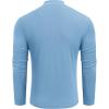 imageCOOFANDY Mens Mock Turtleneck Long Sleeve Shirts Slim Fit Basic TShirt Lightweight Ribbed Pullover Sweater1 Packblue