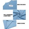 imageCOOFANDY Mens Mock Turtleneck Long Sleeve Shirts Slim Fit Basic TShirt Lightweight Ribbed Pullover Sweater1 Packblue