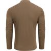 imageCOOFANDY Mens Mock Turtleneck Long Sleeve Shirts Slim Fit Basic TShirt Lightweight Ribbed Pullover Sweater1 Packbrown