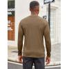 imageCOOFANDY Mens Mock Turtleneck Long Sleeve Shirts Slim Fit Basic TShirt Lightweight Ribbed Pullover Sweater1 Packbrown