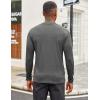 imageCOOFANDY Mens Mock Turtleneck Long Sleeve Shirts Slim Fit Basic TShirt Lightweight Ribbed Pullover Sweater1 Packdark Grey