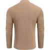 imageCOOFANDY Mens Mock Turtleneck Long Sleeve Shirts Slim Fit Basic TShirt Lightweight Ribbed Pullover Sweater1 Packkhaki