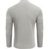 imageCOOFANDY Mens Mock Turtleneck Long Sleeve Shirts Slim Fit Basic TShirt Lightweight Ribbed Pullover Sweater1 Packlight Grey