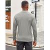 imageCOOFANDY Mens Mock Turtleneck Long Sleeve Shirts Slim Fit Basic TShirt Lightweight Ribbed Pullover Sweater1 Packlight Grey