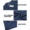 imageCOOFANDY Mens Mock Turtleneck Long Sleeve Shirts Slim Fit Basic TShirt Lightweight Ribbed Pullover Sweater1 Packnavy Blue