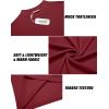 imageCOOFANDY Mens Mock Turtleneck Long Sleeve Shirts Slim Fit Basic TShirt Lightweight Ribbed Pullover Sweater1 Packwine Red